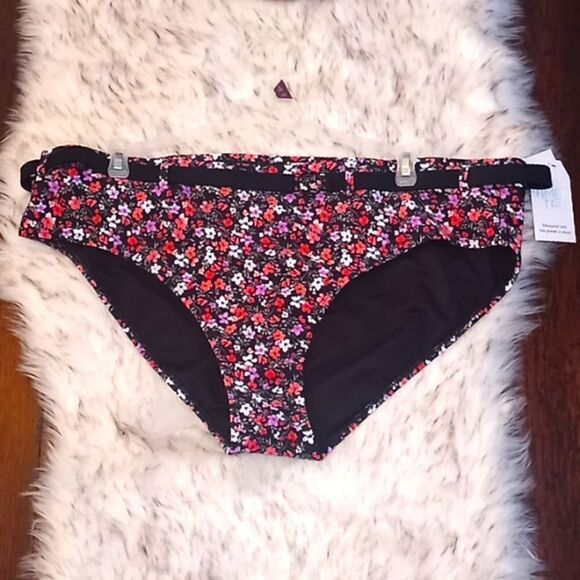 Women’s Plus Ditsy Floral Tankini Bathing Suit Swimsuit Size XL - Picture 3 of 8